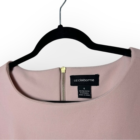 Liz Claiborne Light Pink Bell Sleeve Midi Dress 4 - Picture 4 of 6